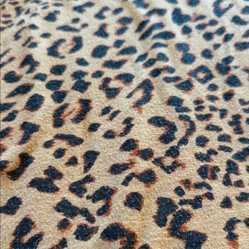 We The Free Brown and Black Leopard Print Blouse - Picture 3 of 3